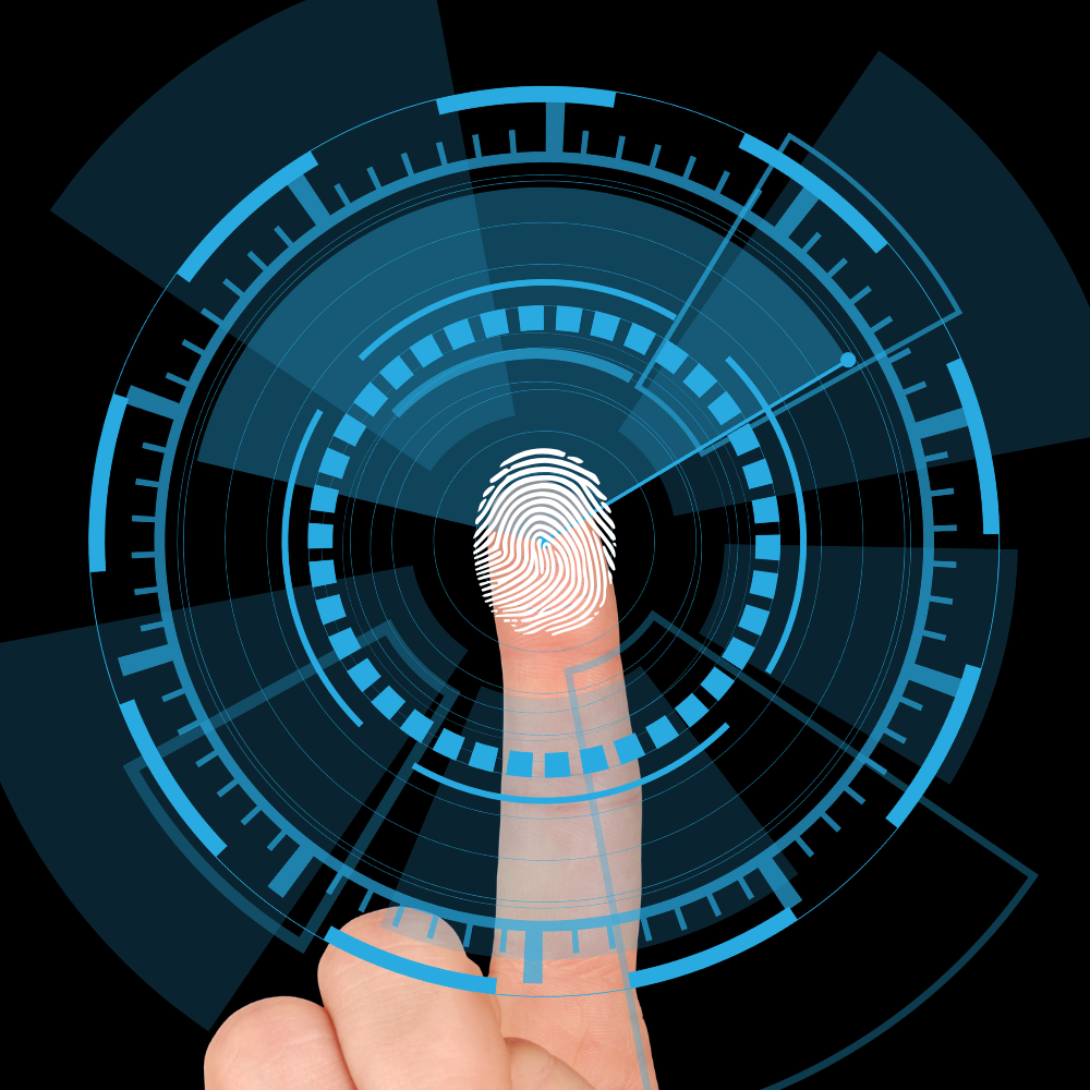 Fingerprint Scanning Technology GN - Decorative image of a fingerprint scan