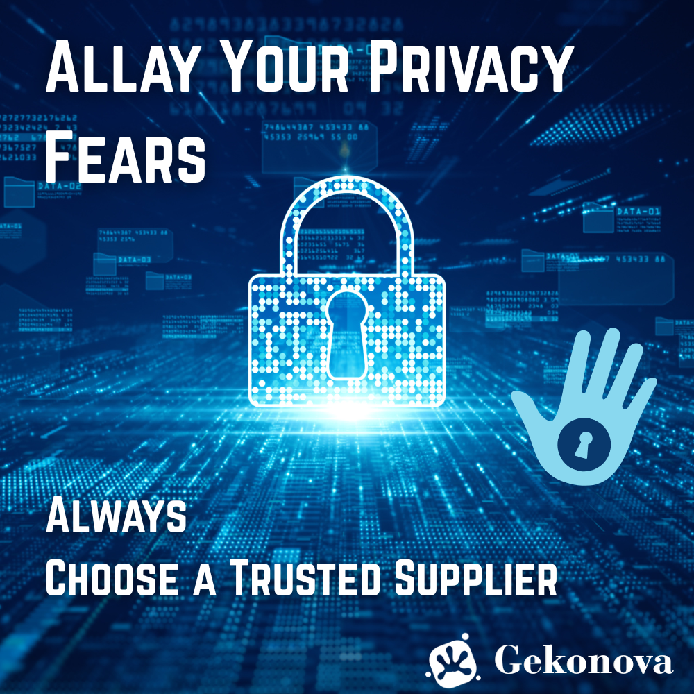 Banner: Allay Your Privacy Fears - Always Choose a Trusted Supplier