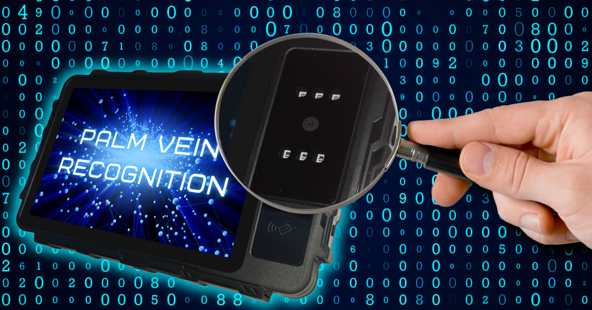 Palm Vein Tips - Always Keep Your Sensor Clean - Decorative image with close up of palm vein sensor